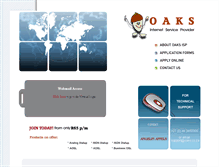 Tablet Screenshot of oaks.co.za